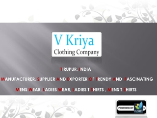 Mens Cloths Manufacturer - Mens T Shirts Supplier in India