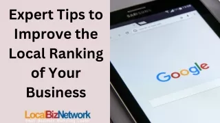 Expert Tips to Improve the Local Ranking of Your Business (1)