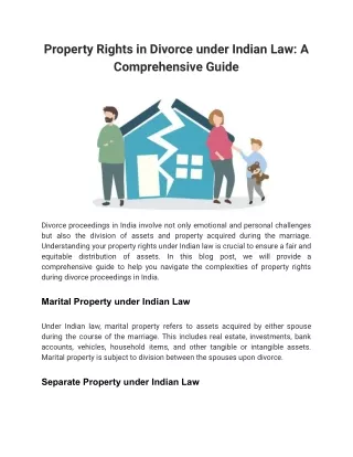 Property Rights in Divorce under Indian Law_ A Comprehensive Guide