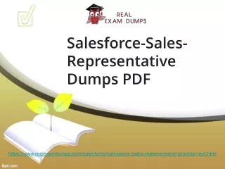 Learn Salesforce-Sales-Representative Dumps PDF and Pass Your Exam