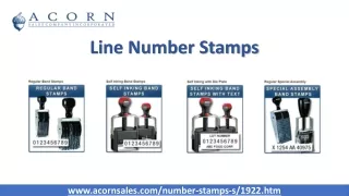 Line Number Stamps | Acorn Sales