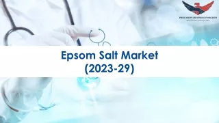Epsom Salt Market Size, Growth and Research Report 2029.