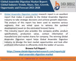 Anaerobic Digestion -Chemical Material