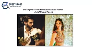 Nimra Jacob Accuses Hasnain Lehri