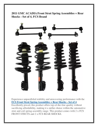 2011 gmc acadia front struts