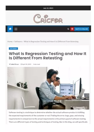 What Is Regression Testing and How It Is Different From Retesting