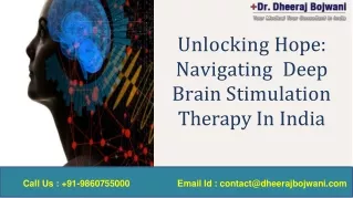 Plan Your Deep Brain Stimulation Therapy in India
