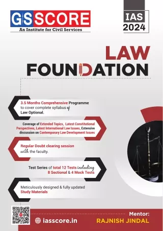 Law Optional Foundation Coaching 2024