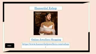 Online Jewellery Shopping