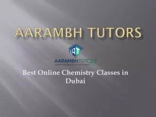 Best Online Chemistry Classes In Dubai