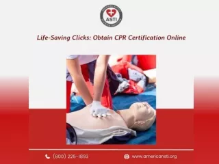 Life-Saving Clicks: Obtain CPR Certification Online