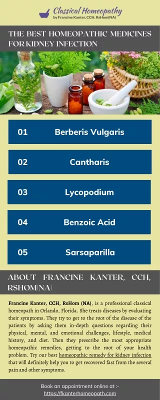 The Best Homeopathic Medicines for Kidney Infection