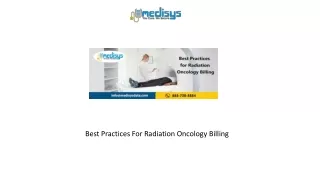 Best Practices For Radiation Oncology Billing