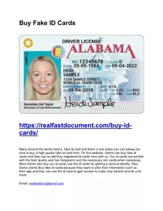 Buy Fake ID Cards