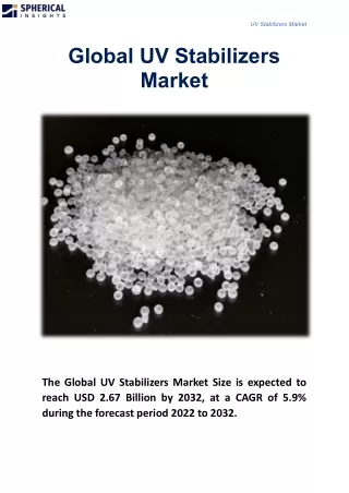 UV Stabilizers Market