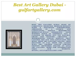 Best Art Gallery Dubai - gulfartgallery.com