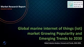 marine internet of things (iot) market Growing Popularity and Emerging Trends to 2030