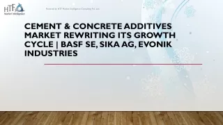 Cement & Concrete Additives Market