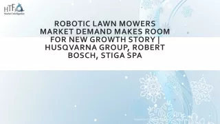 Robotic Lawn Mowers Market