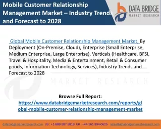 Global Mobile Customer Relationship Management Market