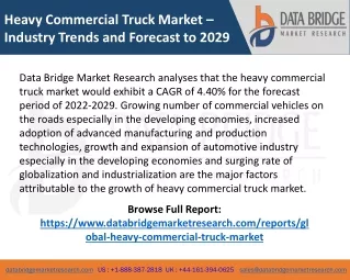 Heavy Commercial Truck Market