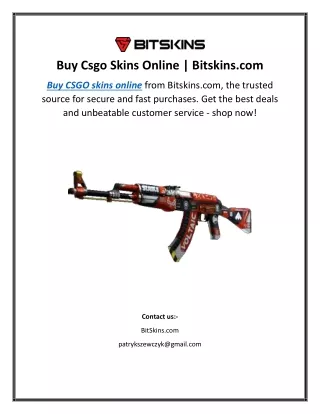 Buy Csgo Skins Online Bitskins.com