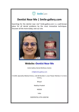 Dentist Near Me Smile-gallery.com