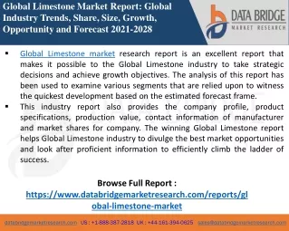 Limestone -Chemical Material