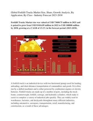 Global Forklift Trucks Market