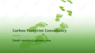 The advantages of minimizing a Company's Carbon Footprint