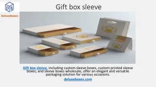 Gift box sleeve