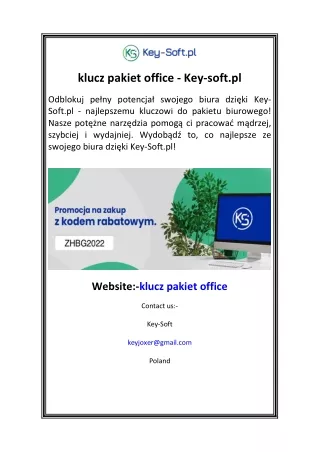 klucz pakiet office - Key-soft.pl