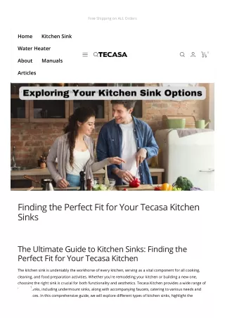 The Ultimate Guide to Kitchen Sinks
