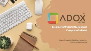 Ecommerce Website Development Companies In Dubai