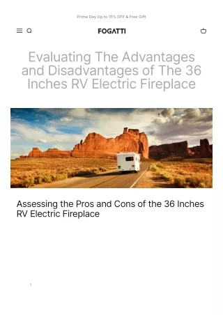 Advantages and Disadvantages of The 36 Inches RV Electric Fireplace