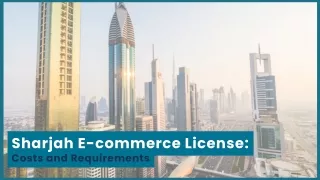 Sharjah E-commerce License
