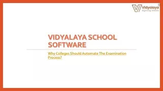 Why Colleges Should Automate Examination Process