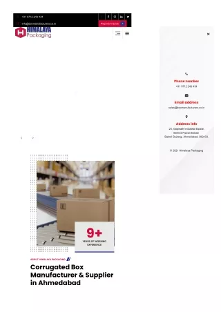 Corrugated Box Manufacturer