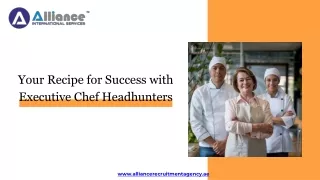 Your Recipe for Success with Executive Chef Headhunters