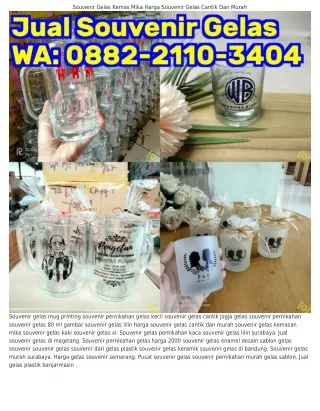 088ᒿ•ᒿ110•3Կ0Կ (WA) Souvenir Gelas Ciamis Souvenir Gelas Sloki Kecil