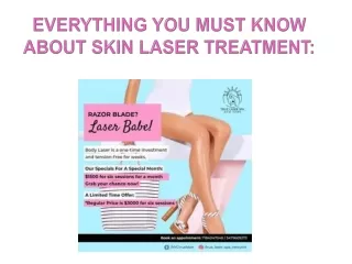 Everything You Must Know About Skin Laser Treatment