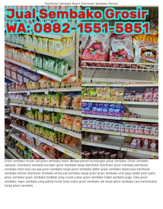 Ö88ᒿ·1551·5851 (WA) Agen Sembako Online Toko Grosir Sembako Terdekat Dari Lokasi