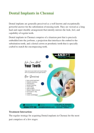 dental implants in chennai