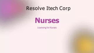 Licensing for Nurses