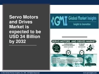 Servo Motors and Drives Market Top Trends, Future Analysis & Forecast 2023-2032