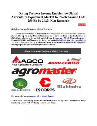 Leading Players in Global Agriculture Equipment Market - Ken Research