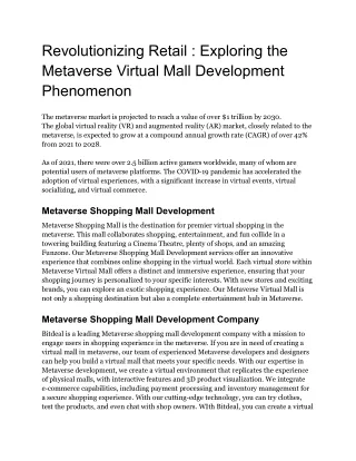 Revolutionizing Retail_ Exploring the Metaverse Virtual Mall Development Phenomenon