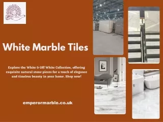 white marble tiles