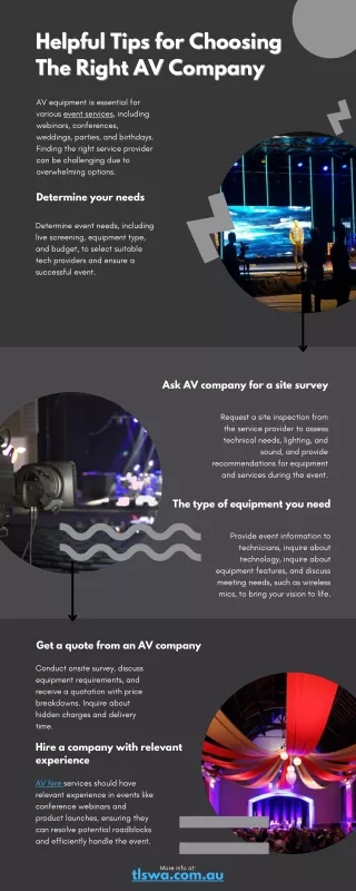 Helpful Tips for Choosing The Right AV Company