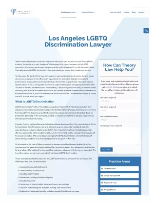 Los Angeles LGBTQ Discrimination Lawyer | Theory Law APC